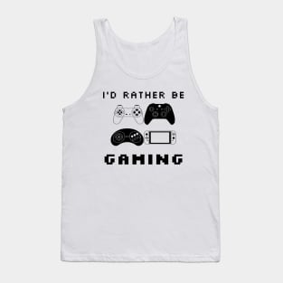 I'd Rather Be Gaming Video Game Controller Tank Top